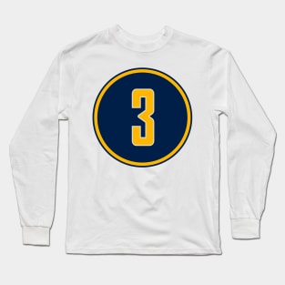 Aaron Holiday Number 3 Jersey Indiana Pacers Inspired Long Sleeve T-Shirt